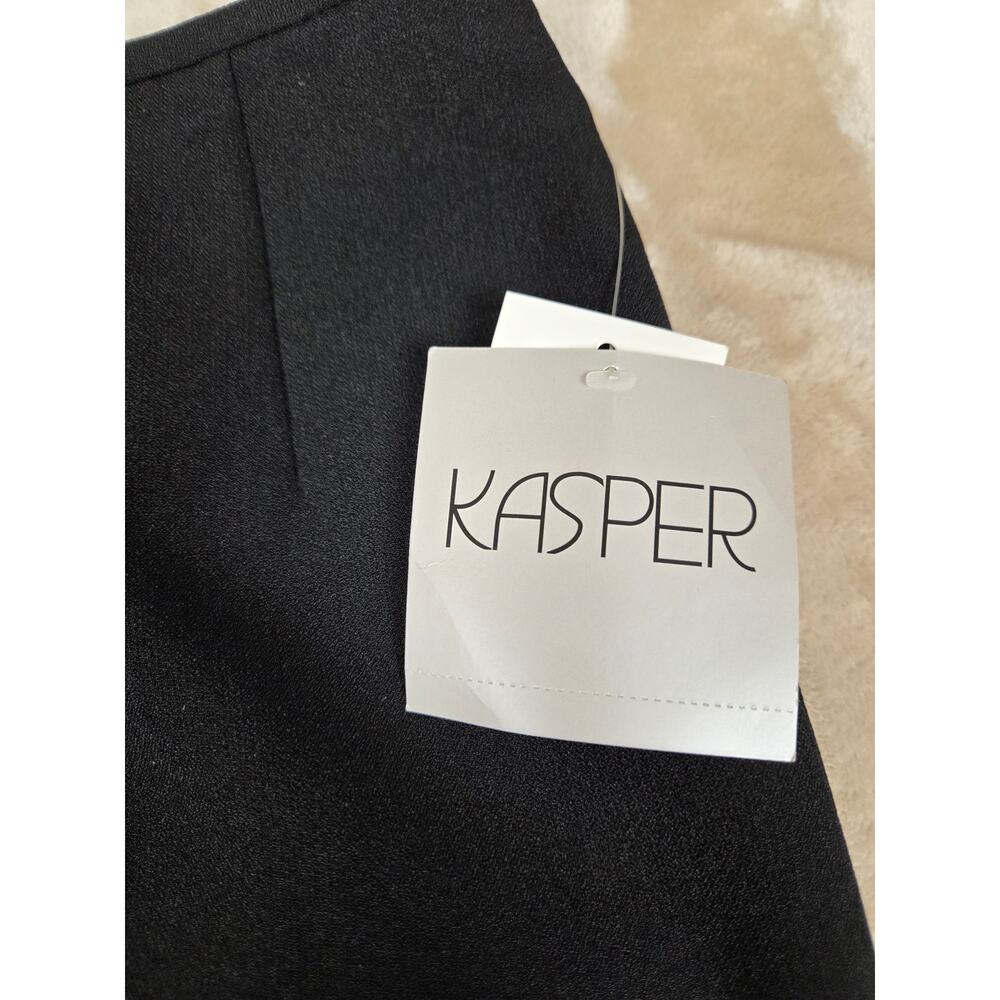 Kasper Long Black Pencil Skirt - Picture 4 of 8